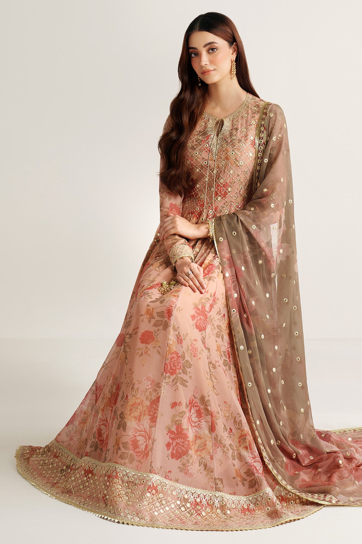 EMBROIDERED CHIFFON UC-3110