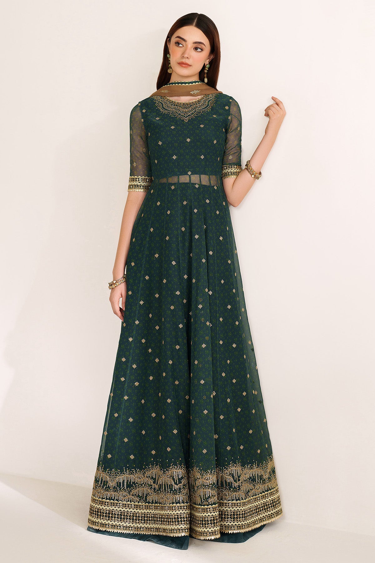 EMBROIDERED CHIFFON UC-3102
