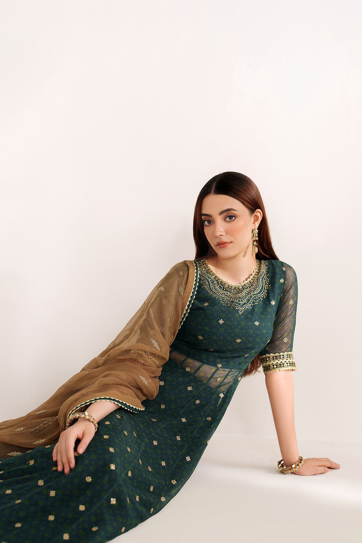 EMBROIDERED CHIFFON UC-3102