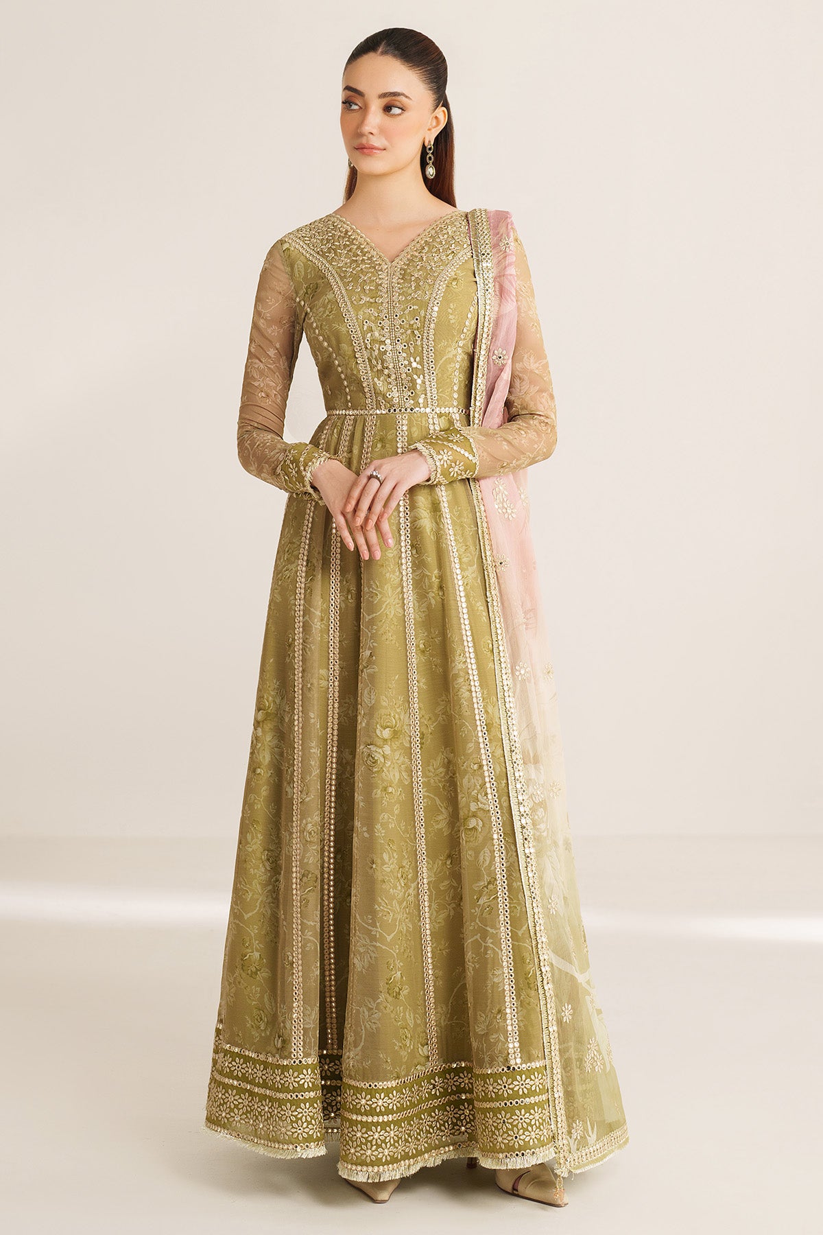 EMBROIDERED CHIFFON UC-3089