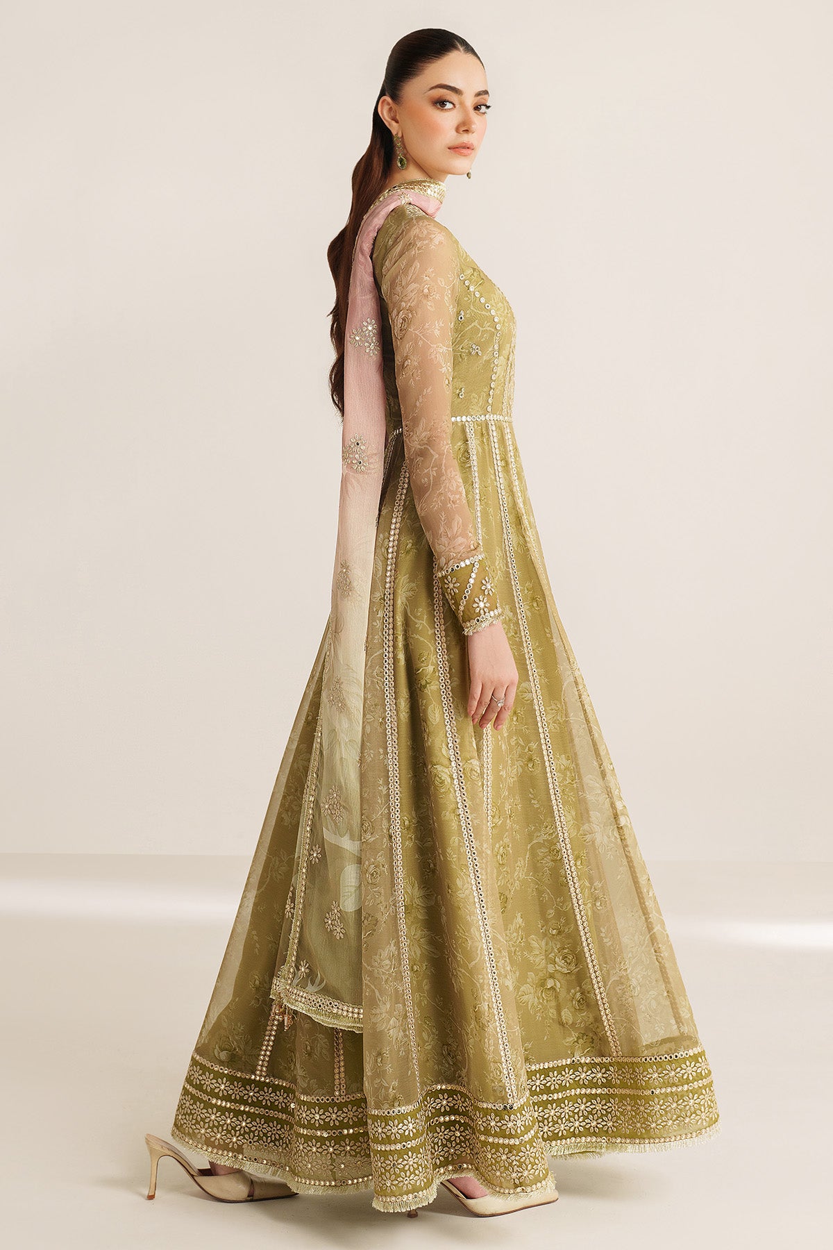 EMBROIDERED CHIFFON UC-3089