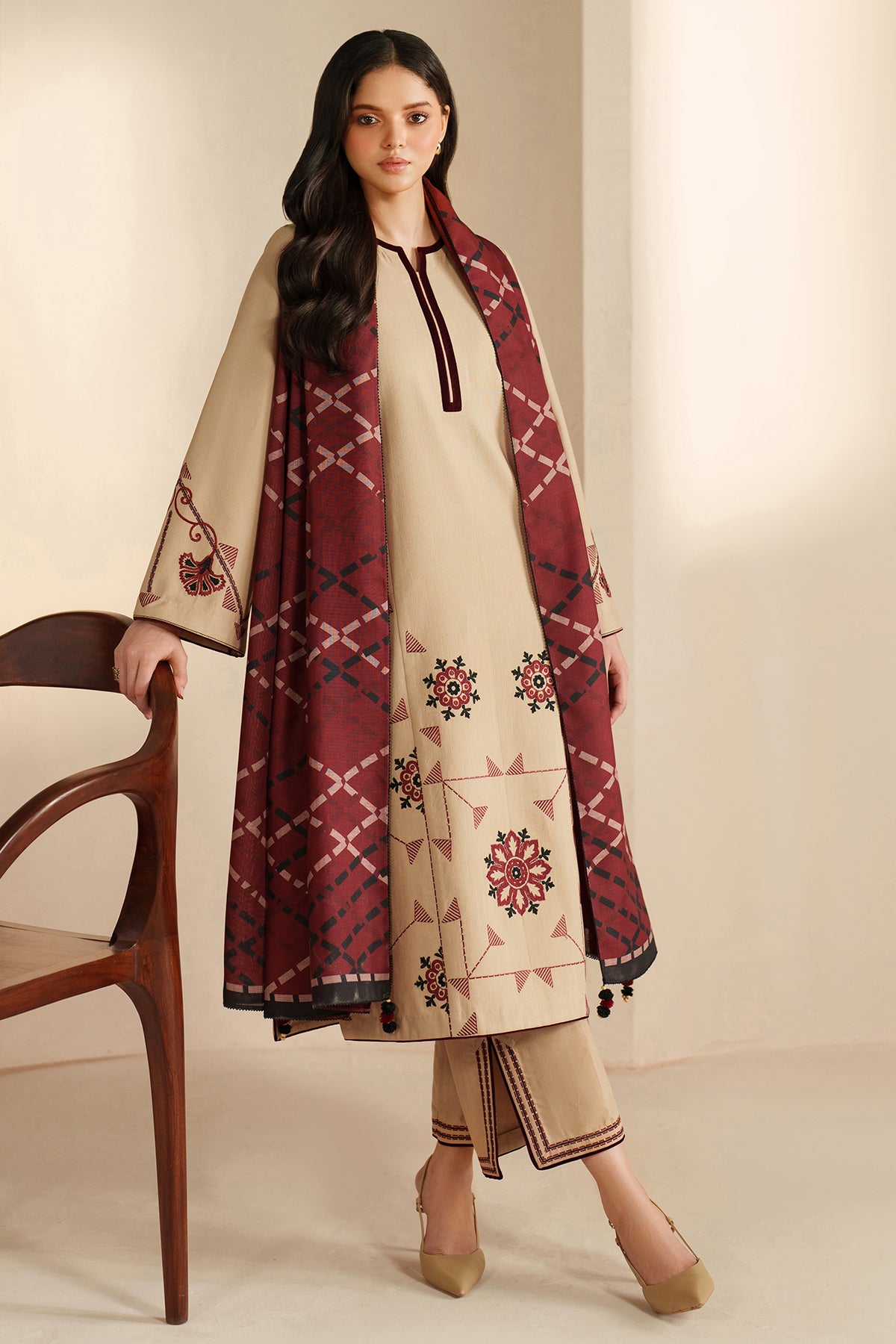 EMBROIDERED KHADDAR RTW-1269