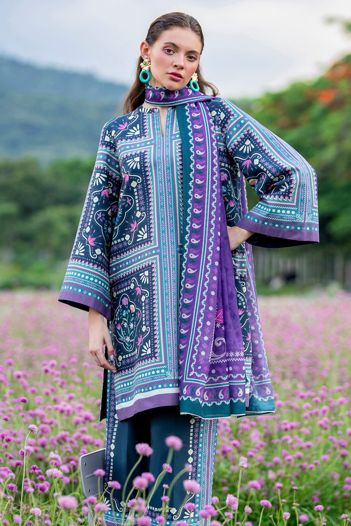 DIGITAL PRINTED LAWN USE-9235
