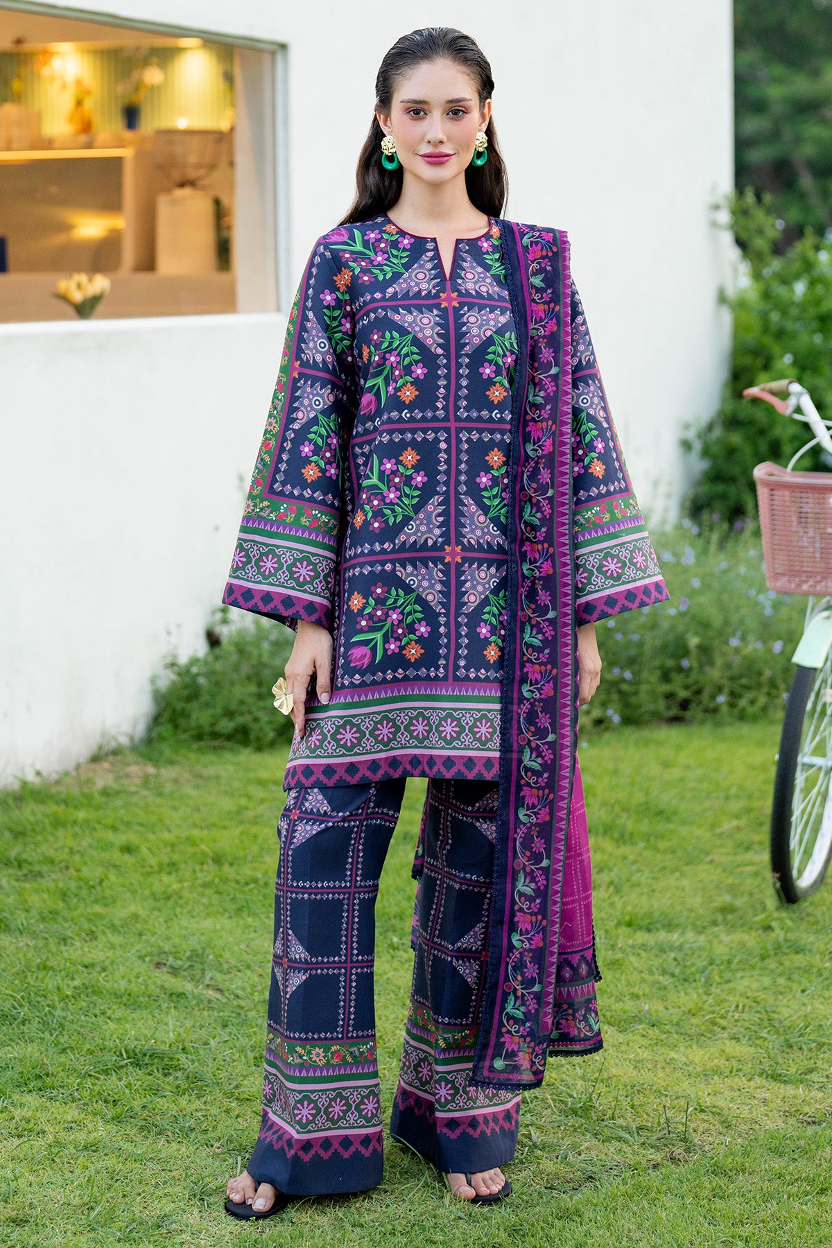 DIGITAL PRINTED LAWN USE-9236