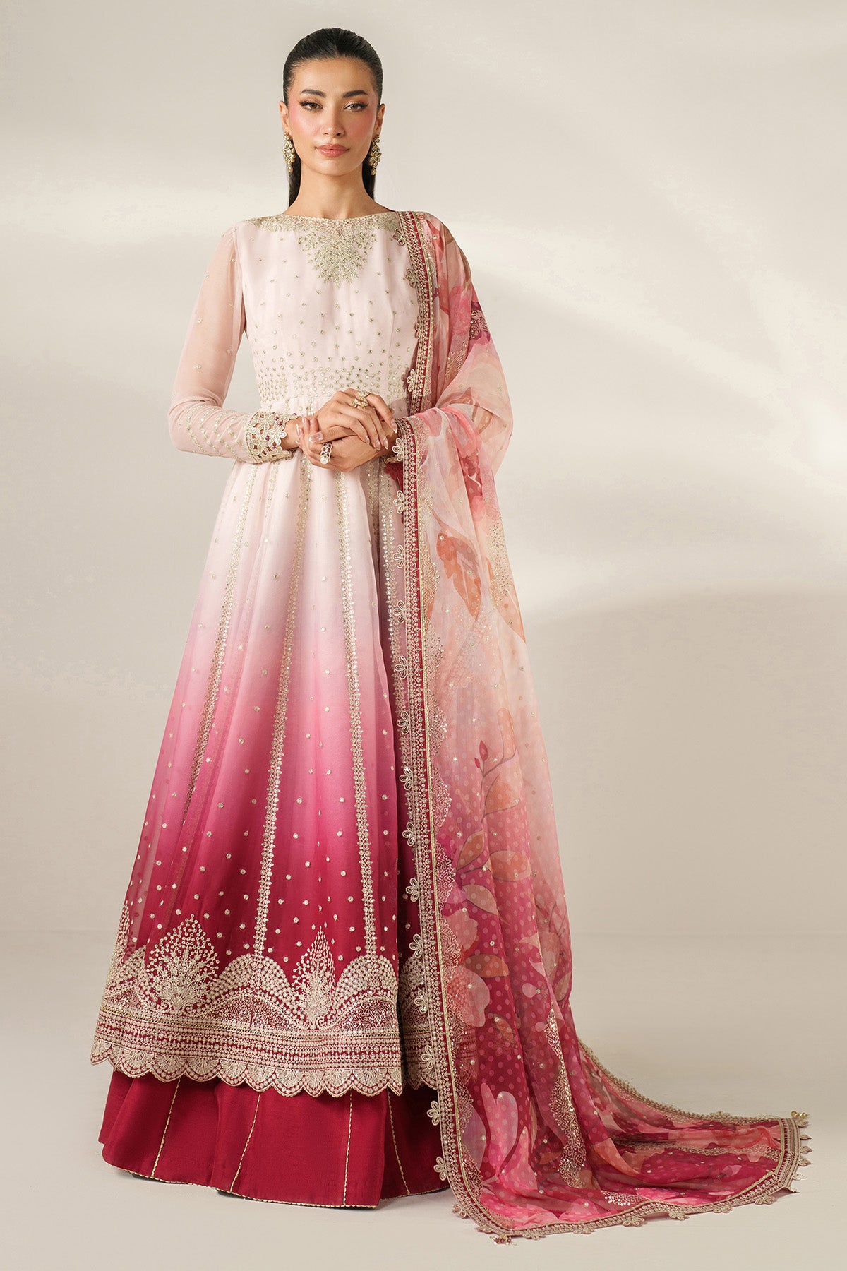 EMBROIDERED CHIFFON UC-3093