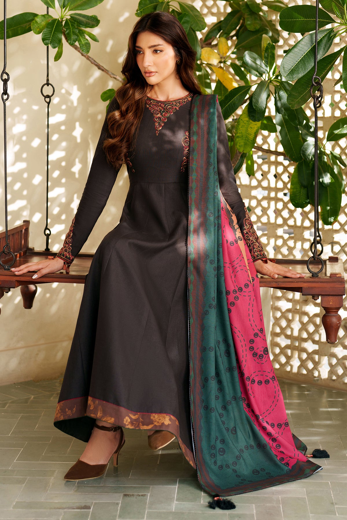 EMBROIDERED KHADDAR UW-0149