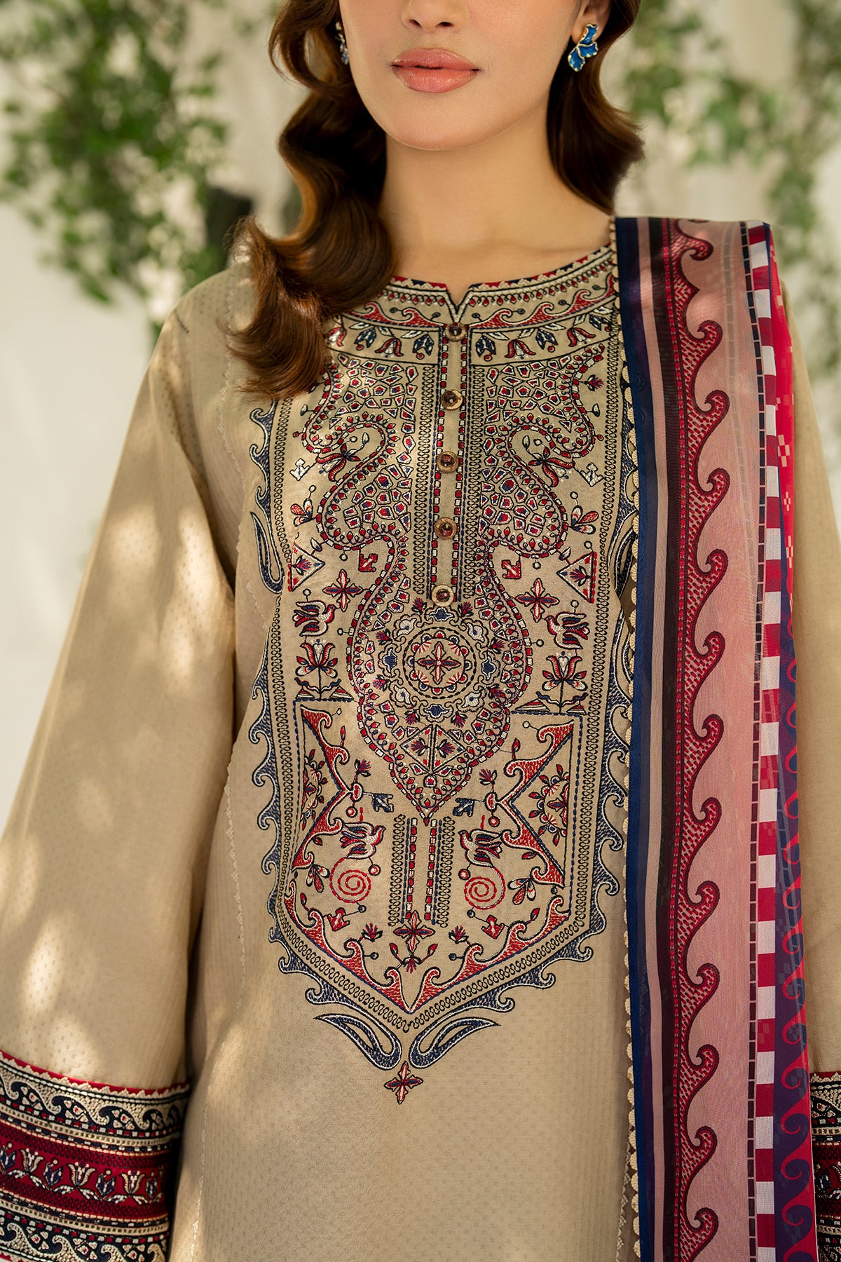 EMBROIDERED DOBBY LAWN USE-9202