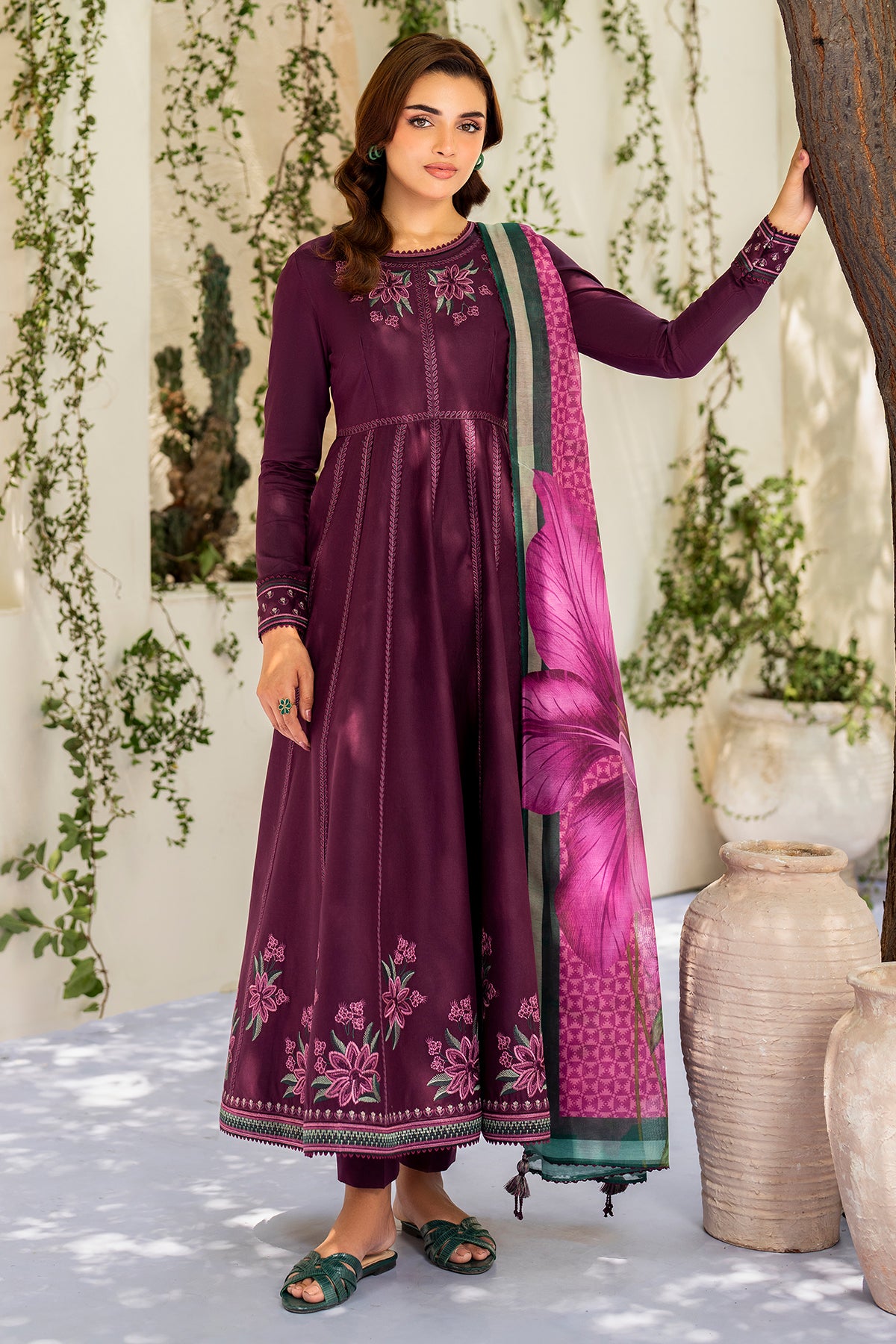 EMBROIDERED LAWN RTW-1203