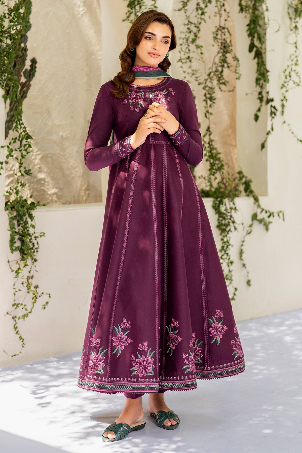 EMBROIDERED LAWN RTW-1203