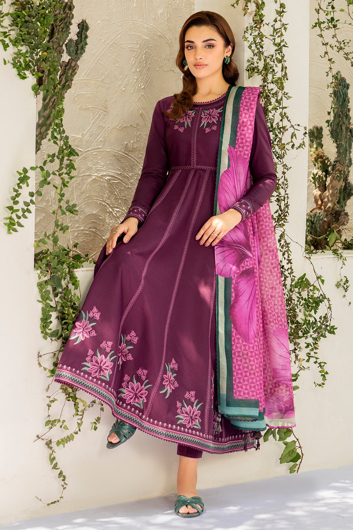 EMBROIDERED LAWN RTW-1203