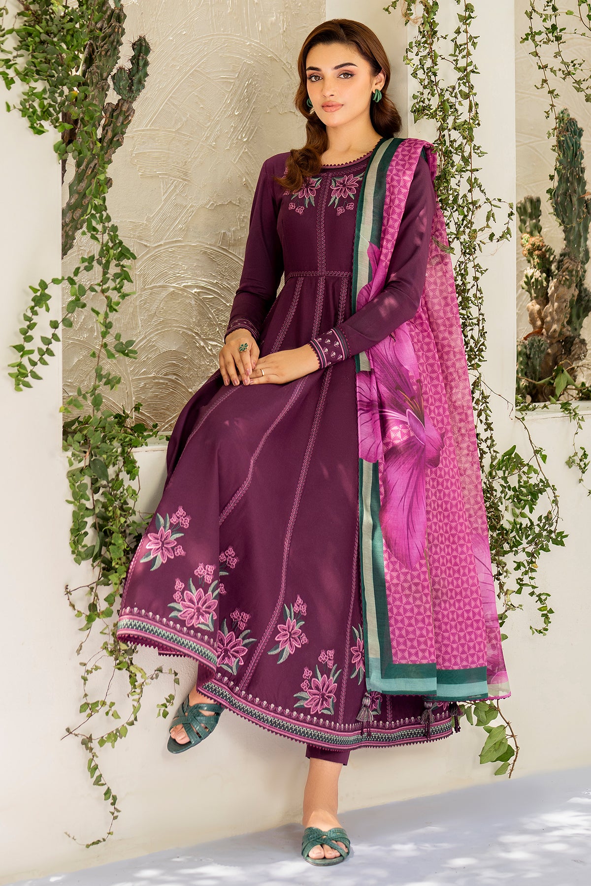 EMBROIDERED LAWN RTW-1203