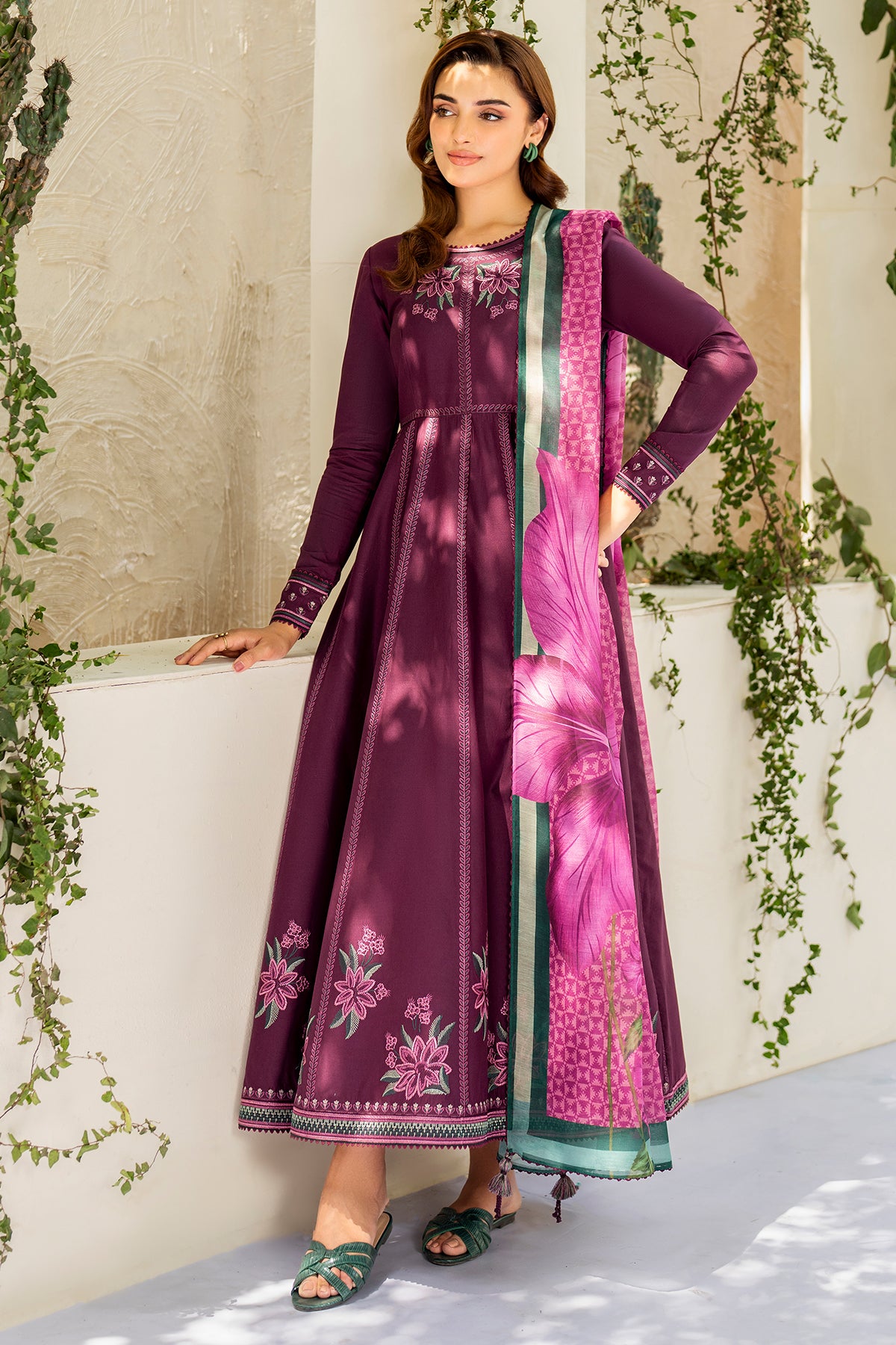 EMBROIDERED LAWN RTW-1203