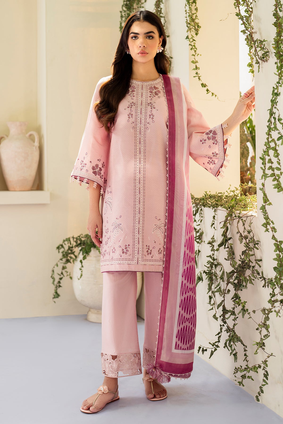 EMBROIDERED DOBBY LAWN USE-9213