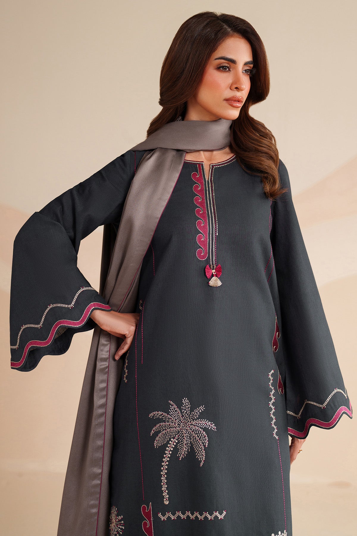 EMBROIDERED KHADDAR UW-0227
