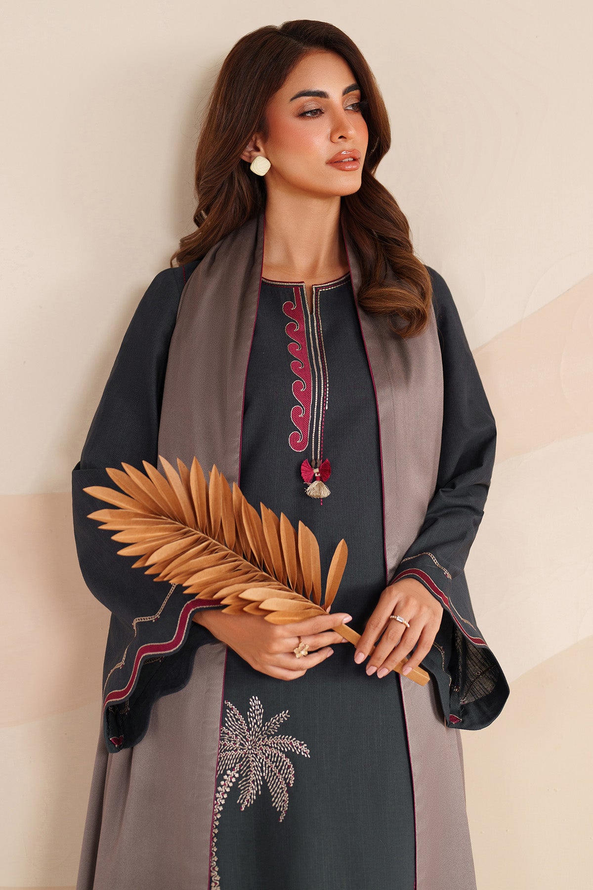 EMBROIDERED KHADDAR UW-0227