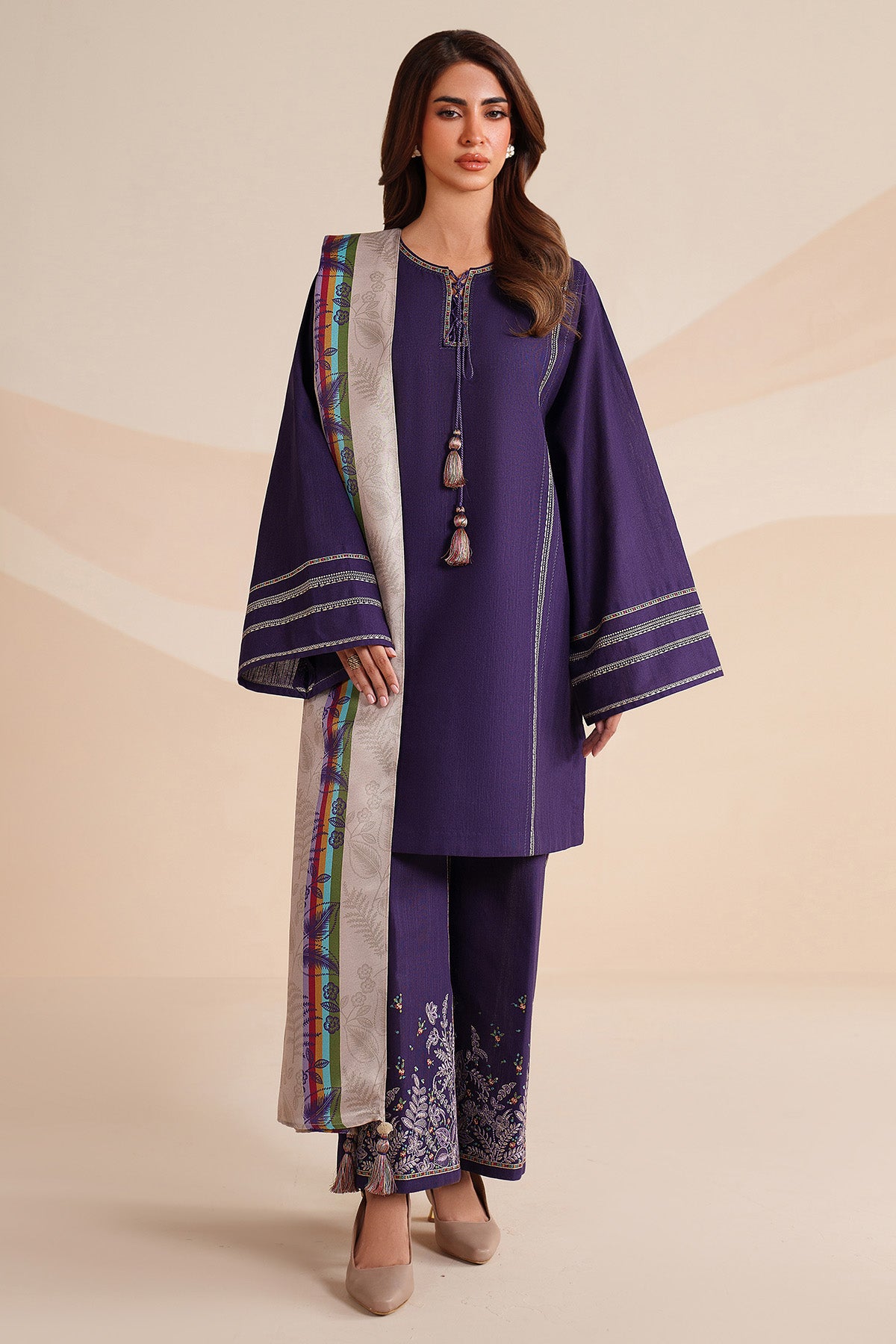 EMBROIDERED KHADDAR UW-0228