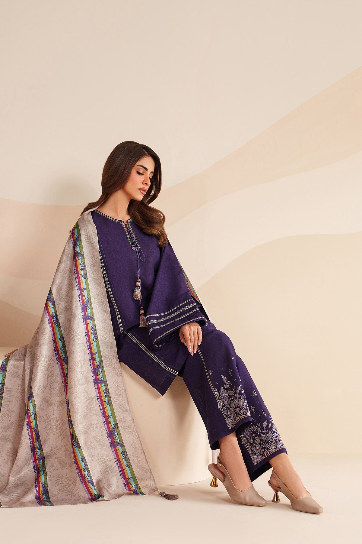 EMBROIDERED KHADDAR UW-0228