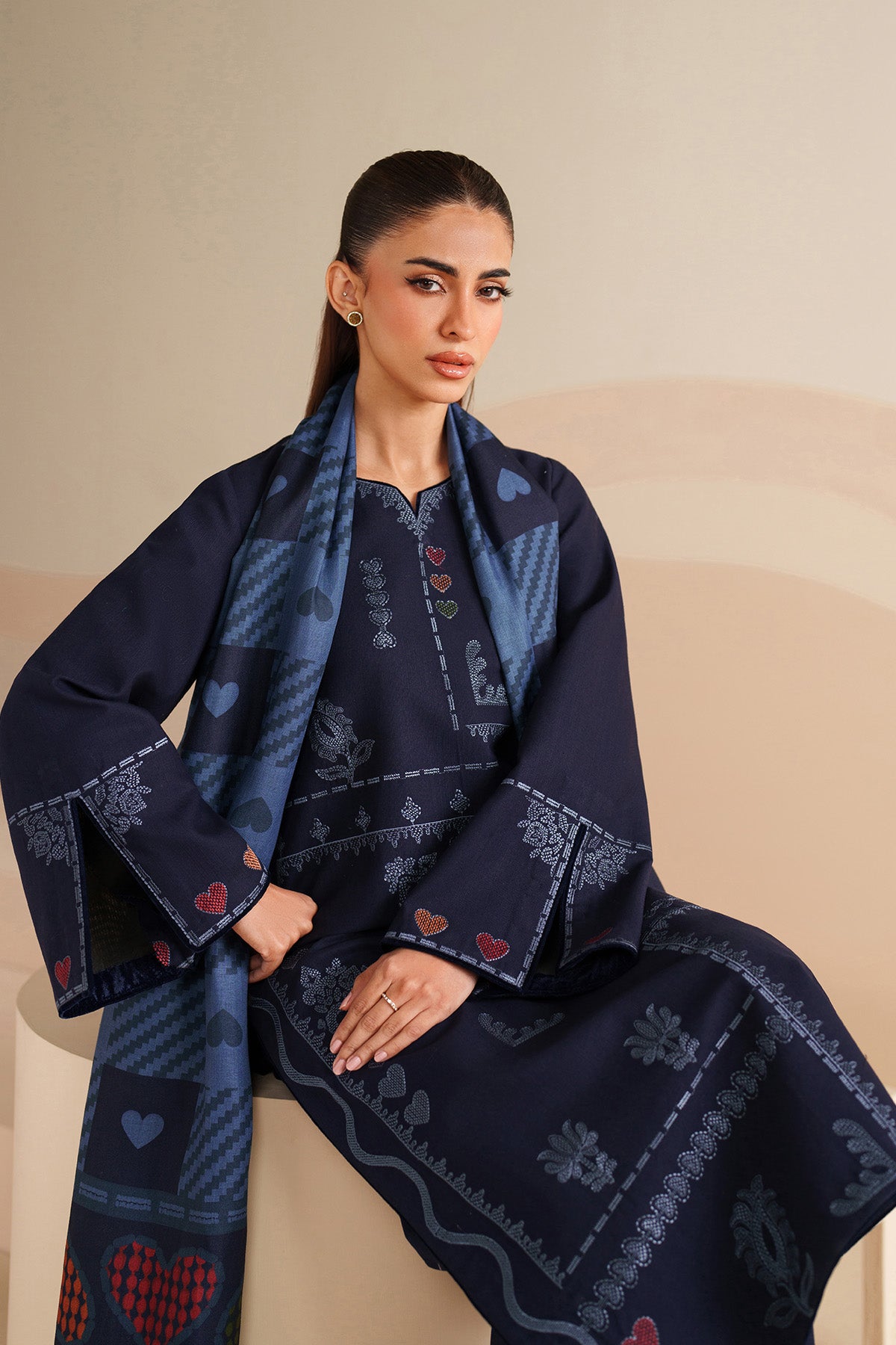 EMBROIDERED KHADDAR UW-0229