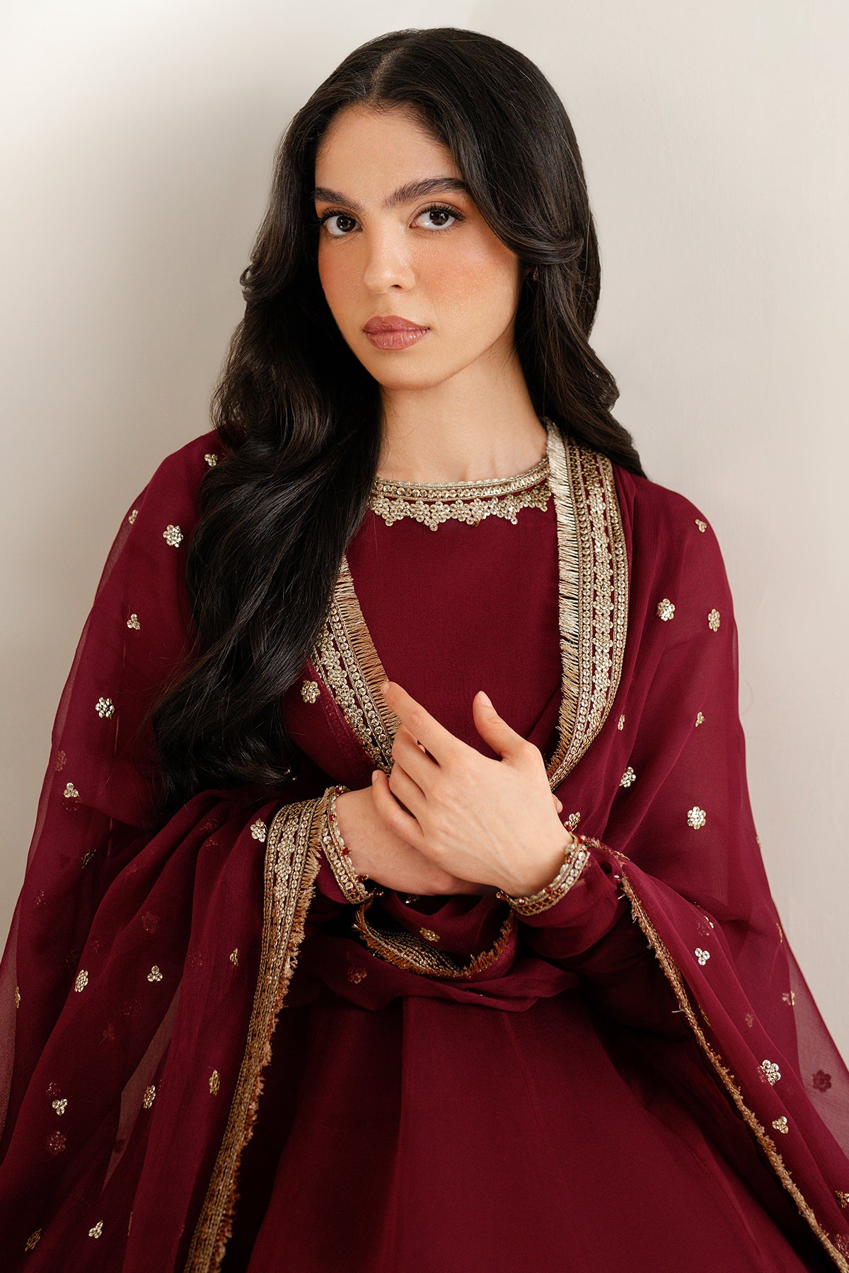 red formal gown