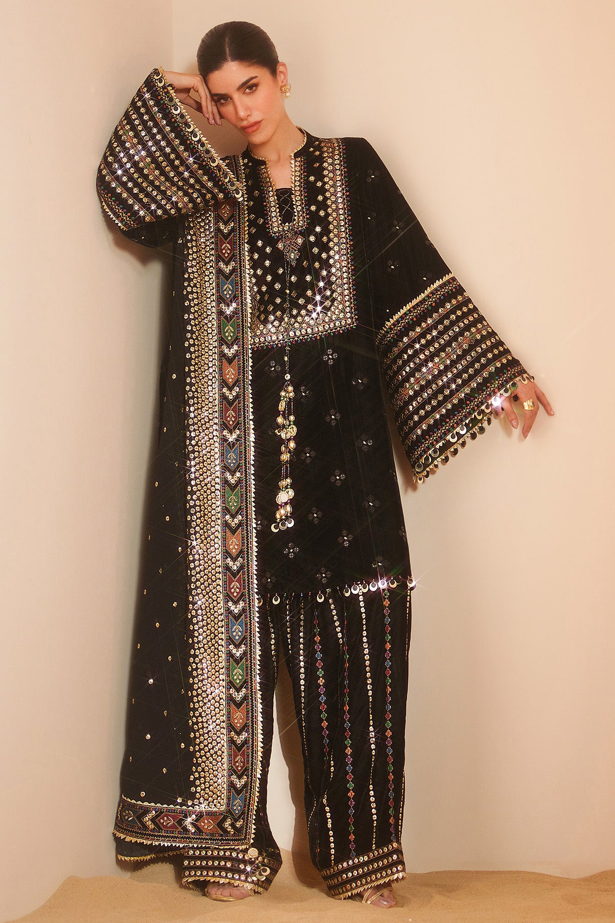 Embroidered Velvet Formal VVF D-5