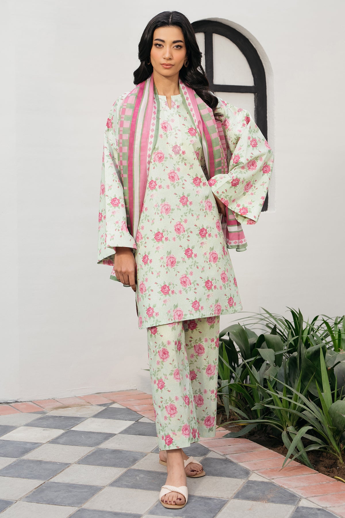 EMBROIDERED LAWN RTW-1199