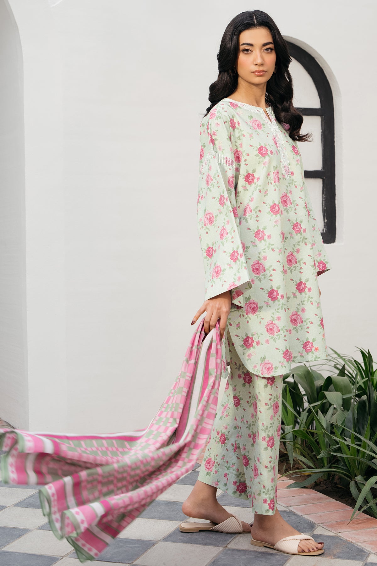 EMBROIDERED LAWN RTW-1199