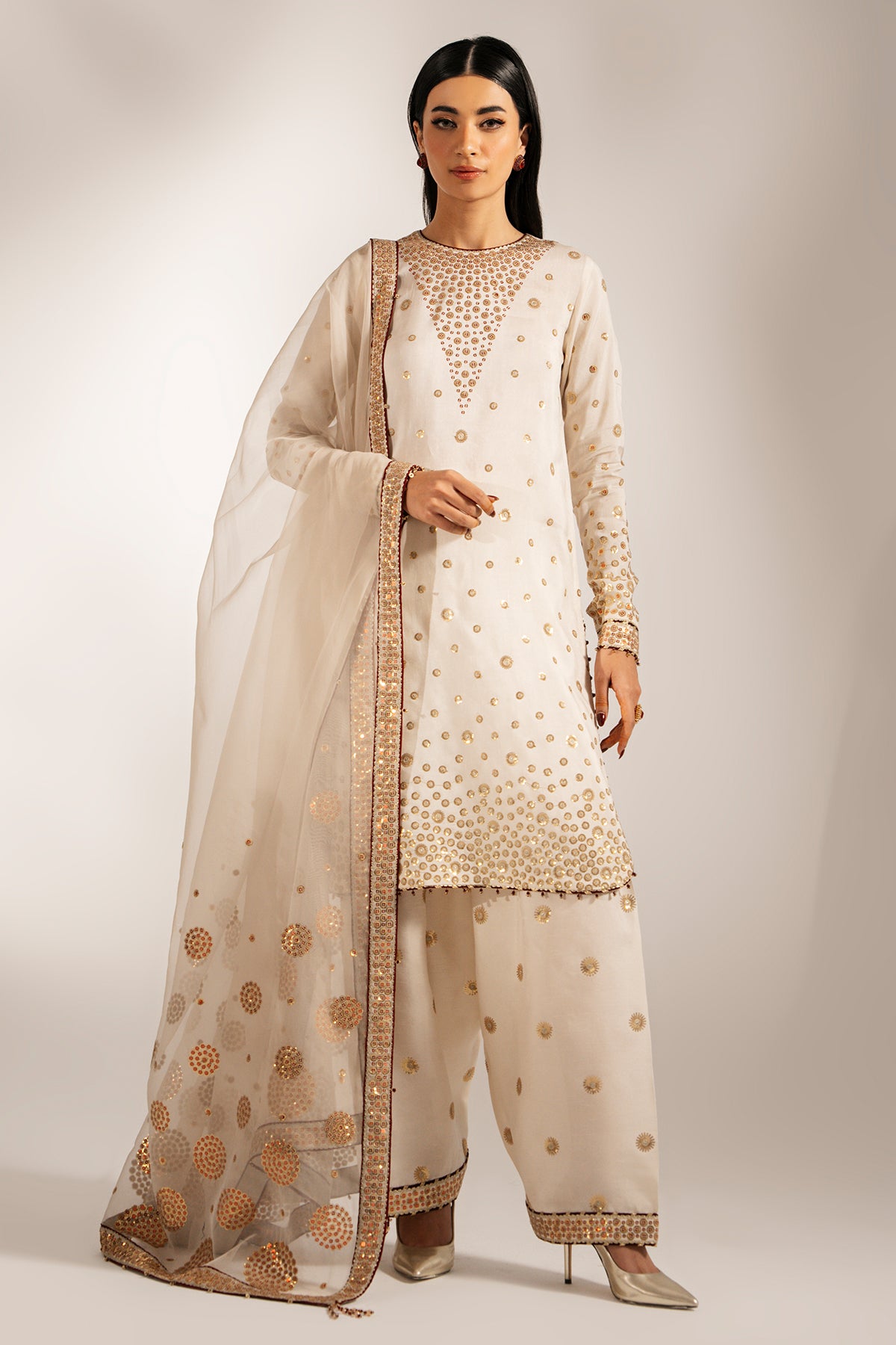 Embroidered Raw Silk UR-7053