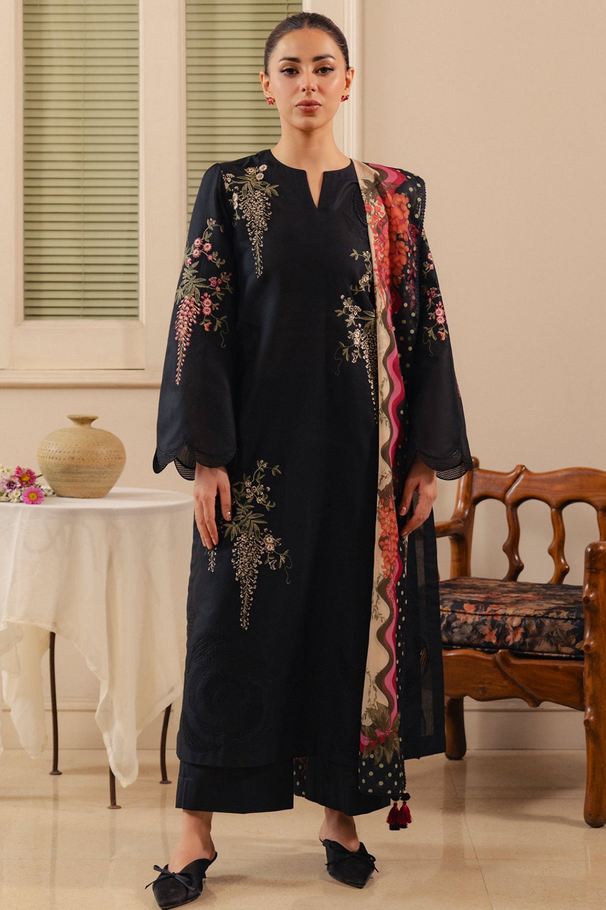 EMBROIDERED PREMIUM VISCOSE UW-0250