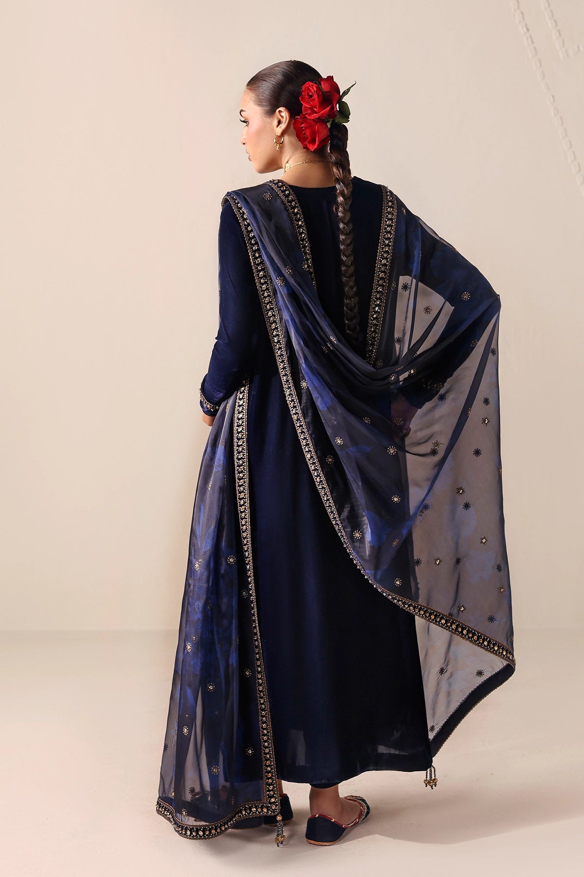 Embroidered Velvet Formal VF-2054