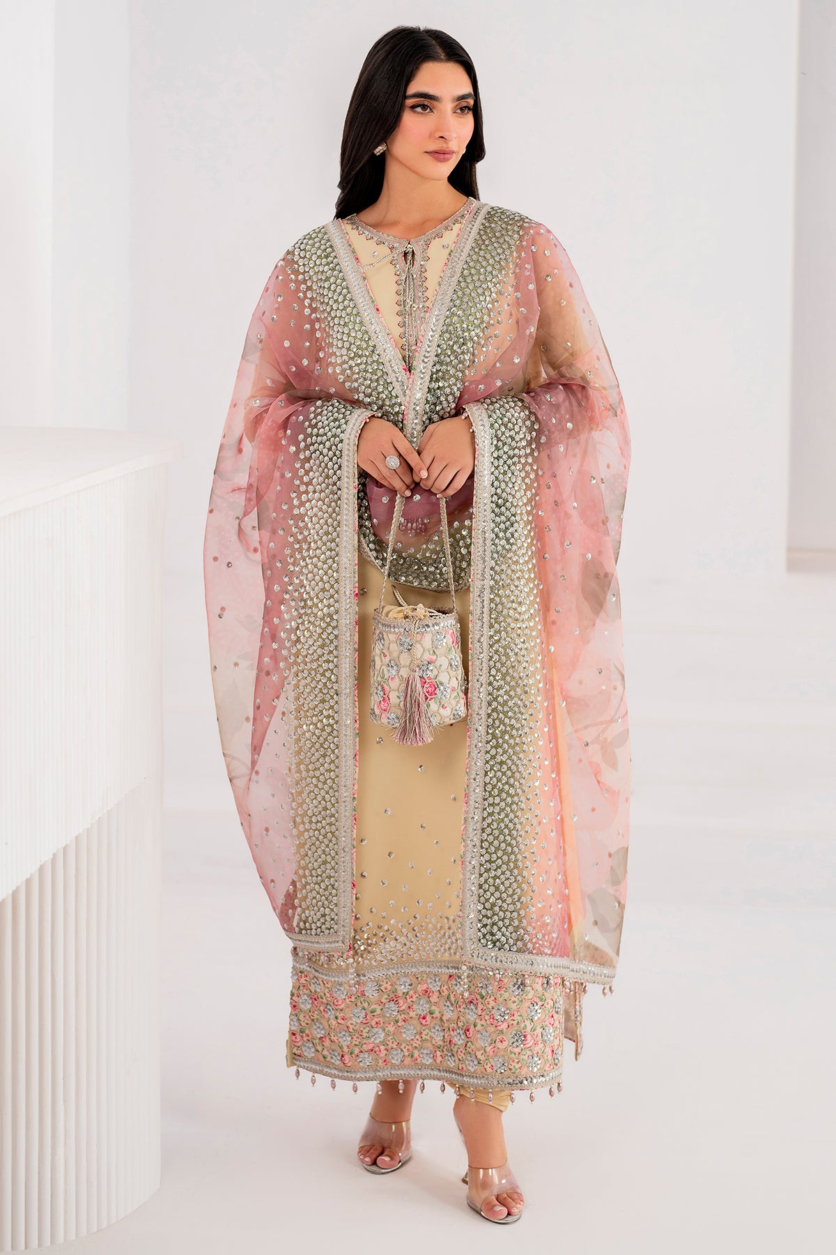 EMBROIDERED CHIFFON UC-3063