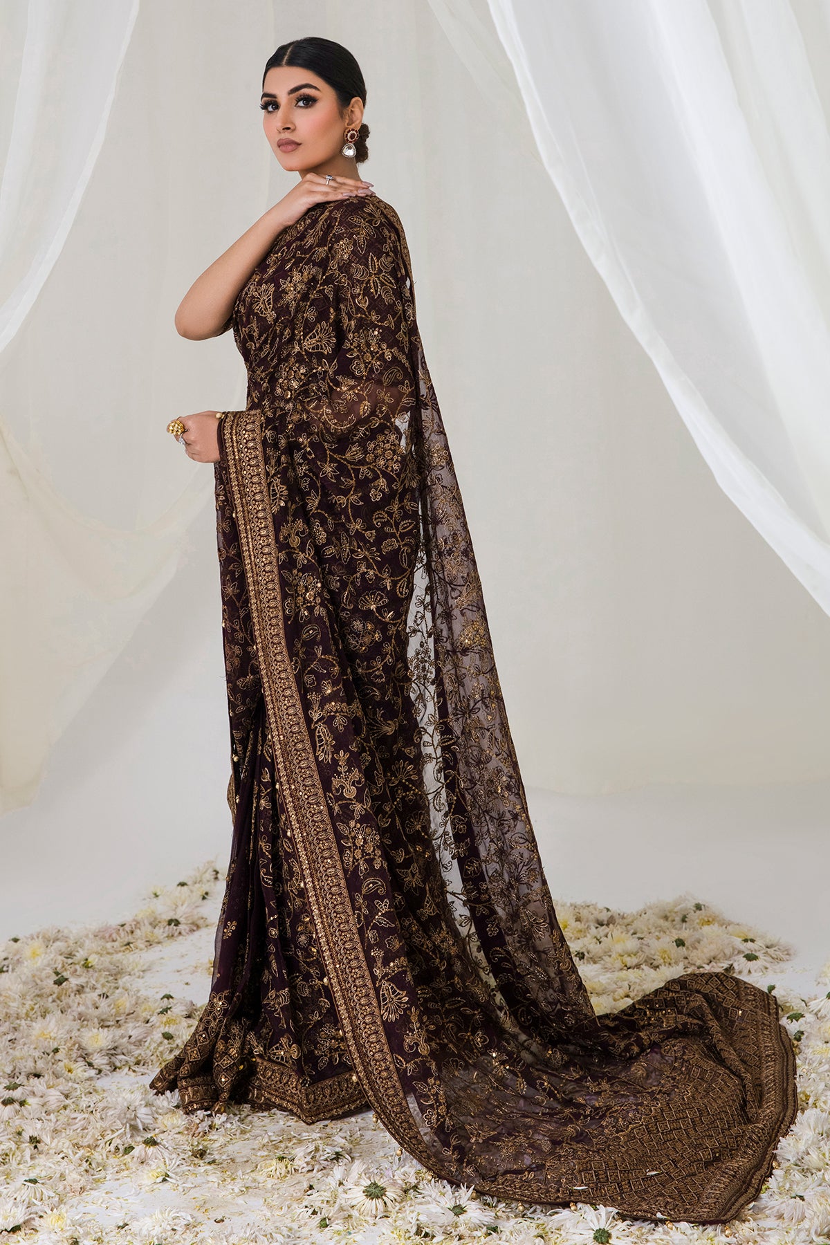EMBROIDERED CHIFFON UC-3002