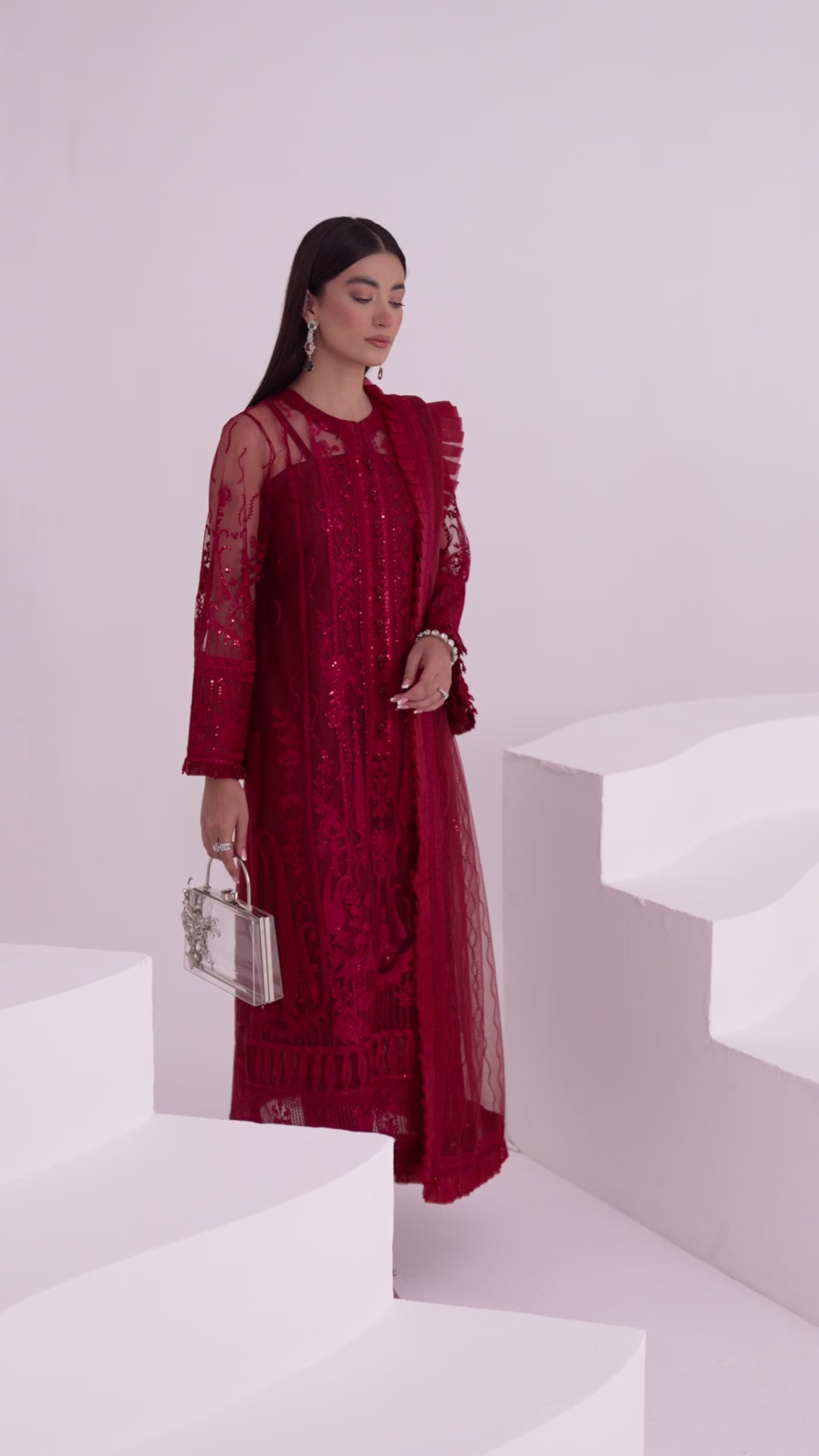 chiffon embroidered dresses in pakistan