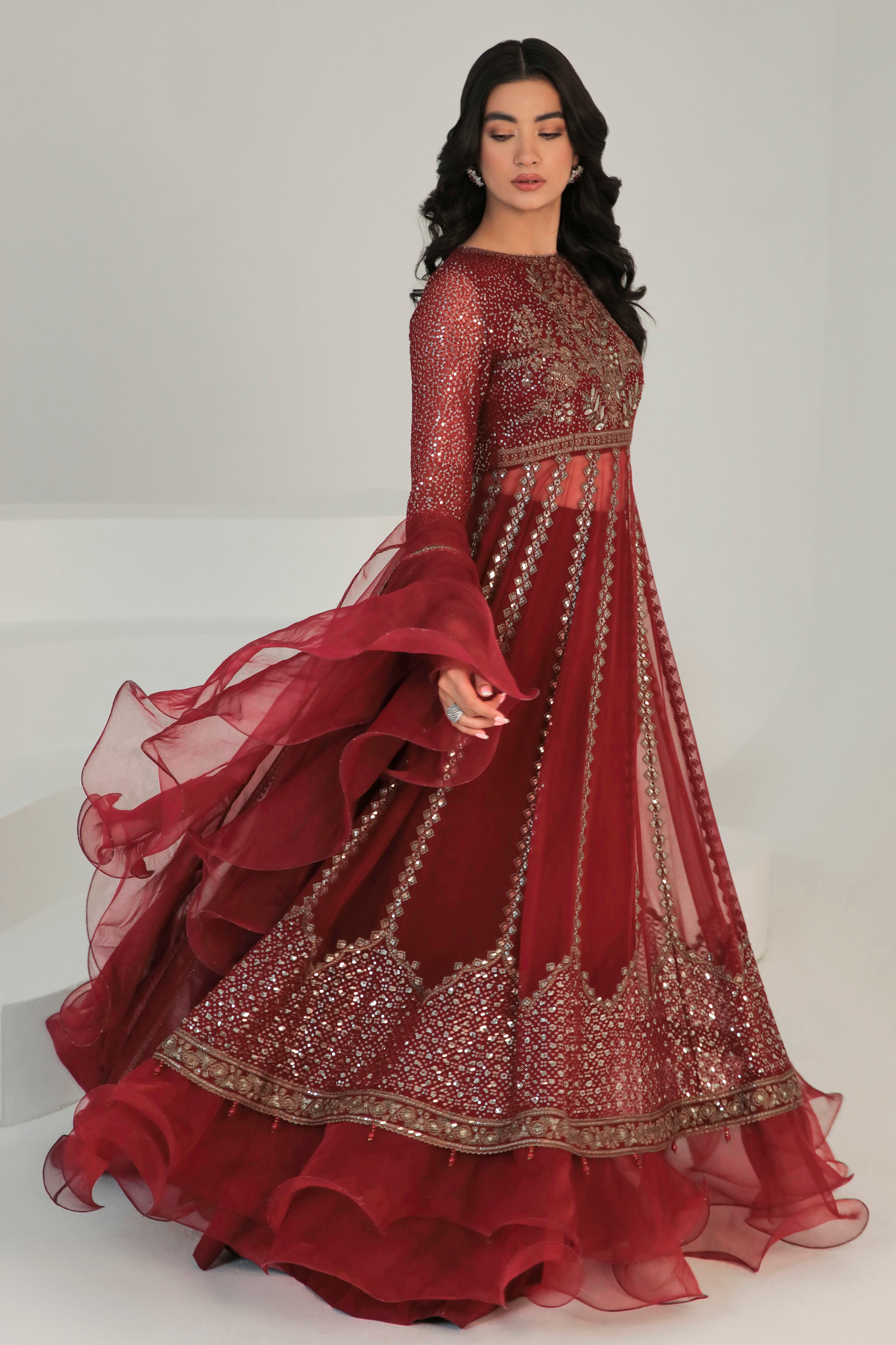red formal dress