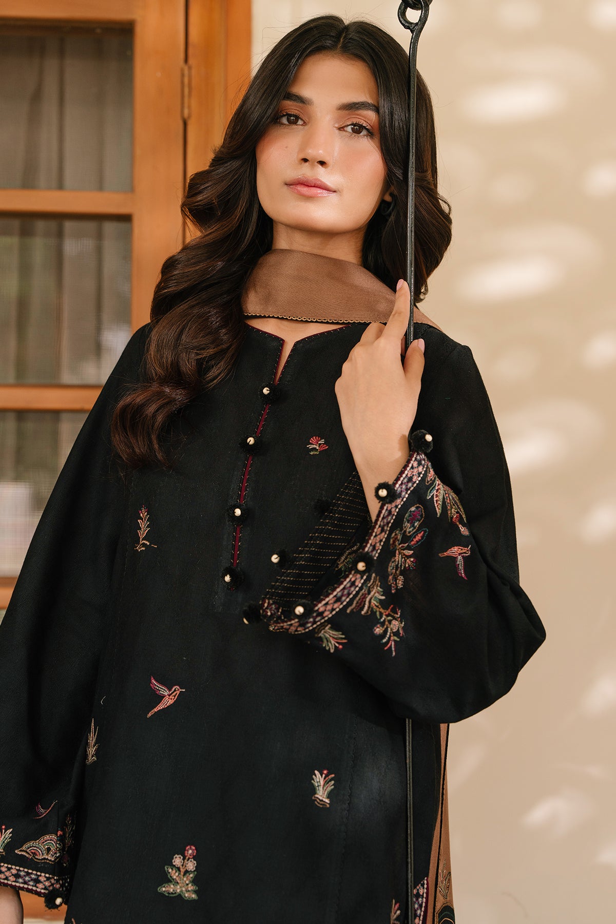 EMBROIDERED JACQUARD KHADDAR UW-0126