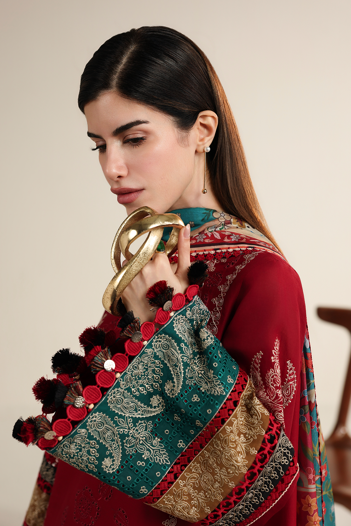 EMBROIDERED LAWN IL26-D08