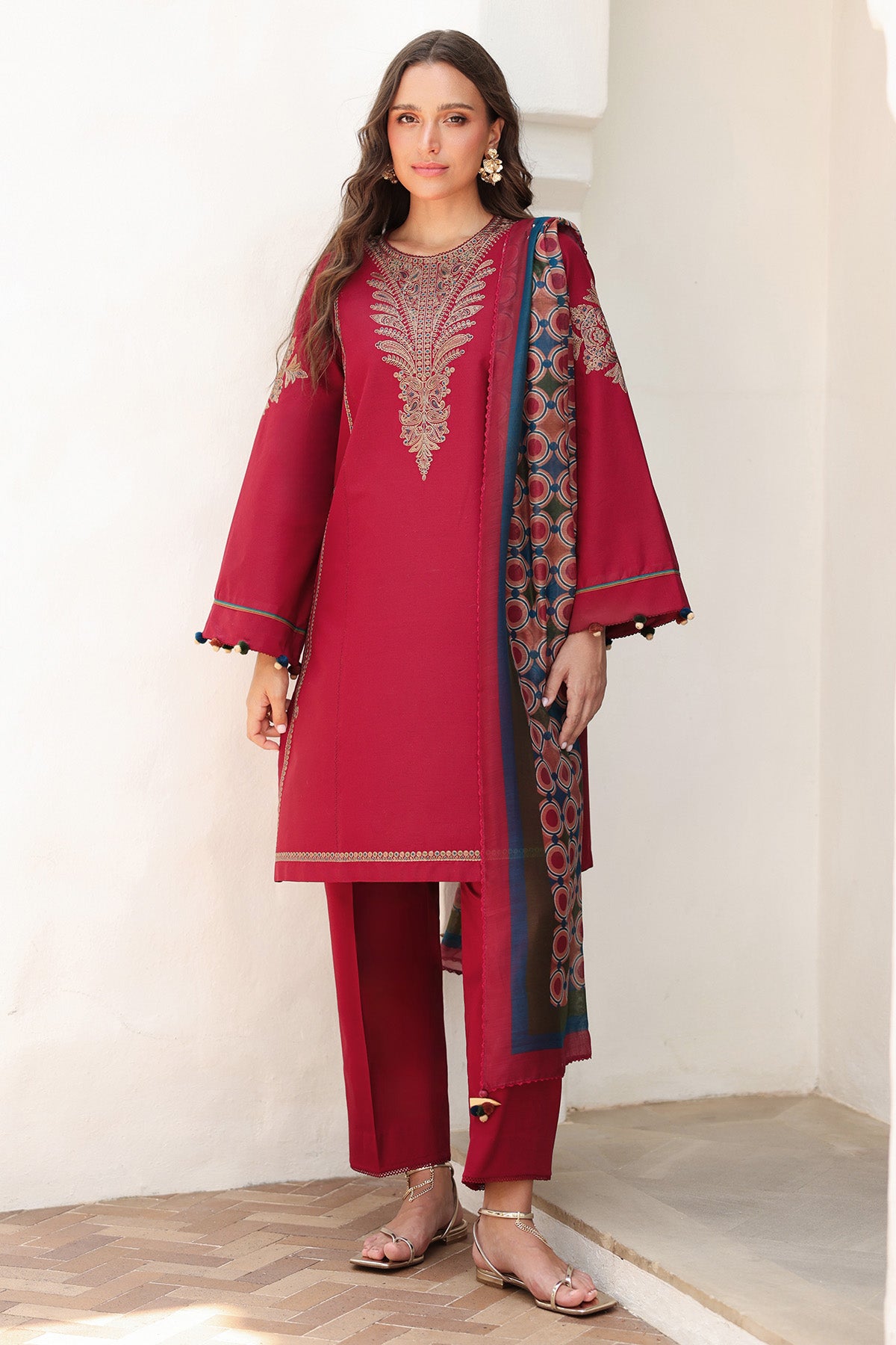 EMBROIDERED LAWN RTW-1236