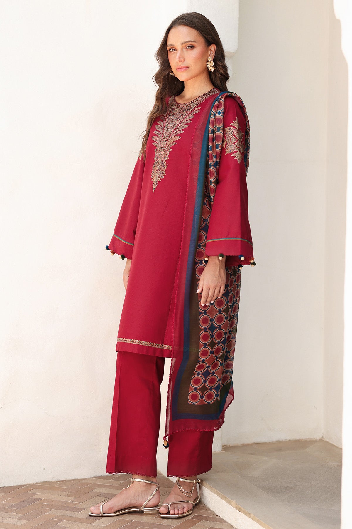 EMBROIDERED LAWN RTW-1236