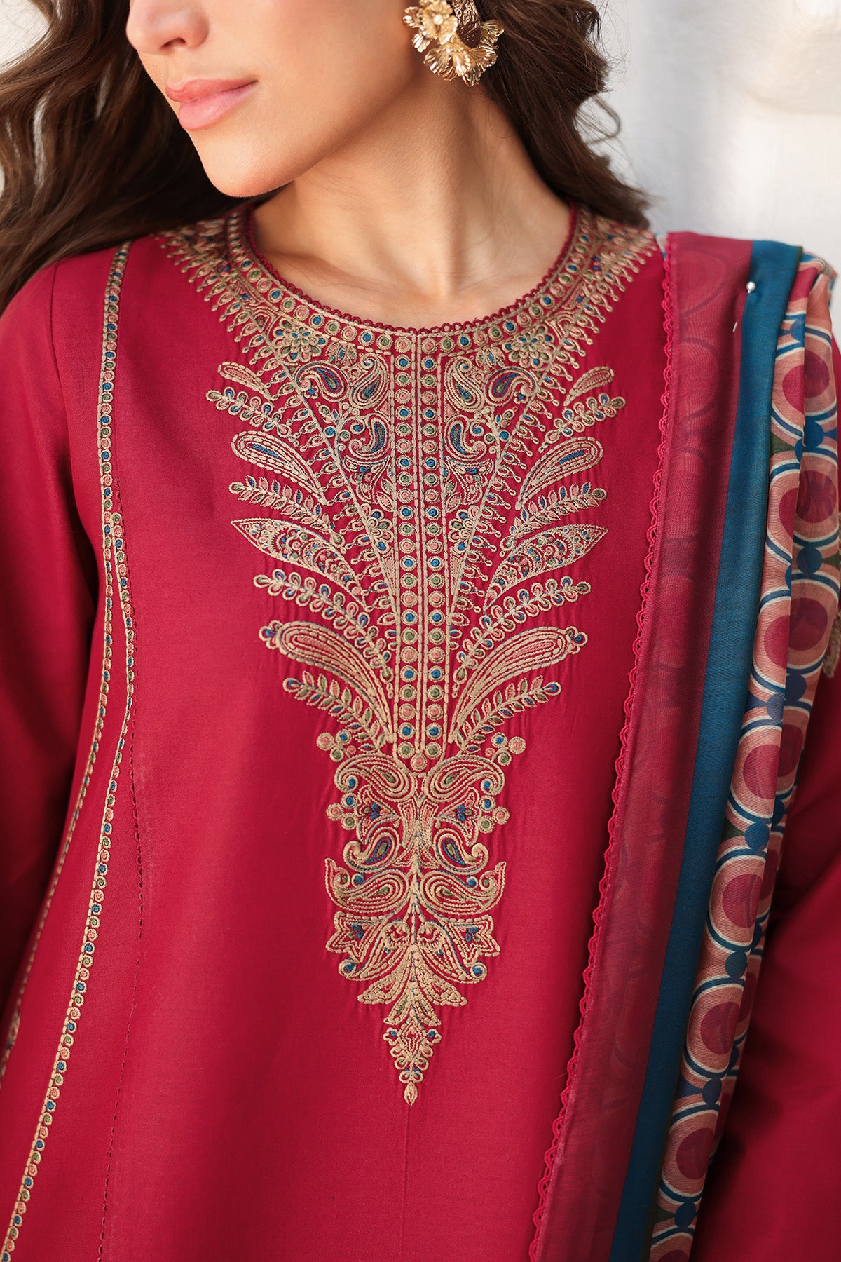 EMBROIDERED LAWN RTW-1236