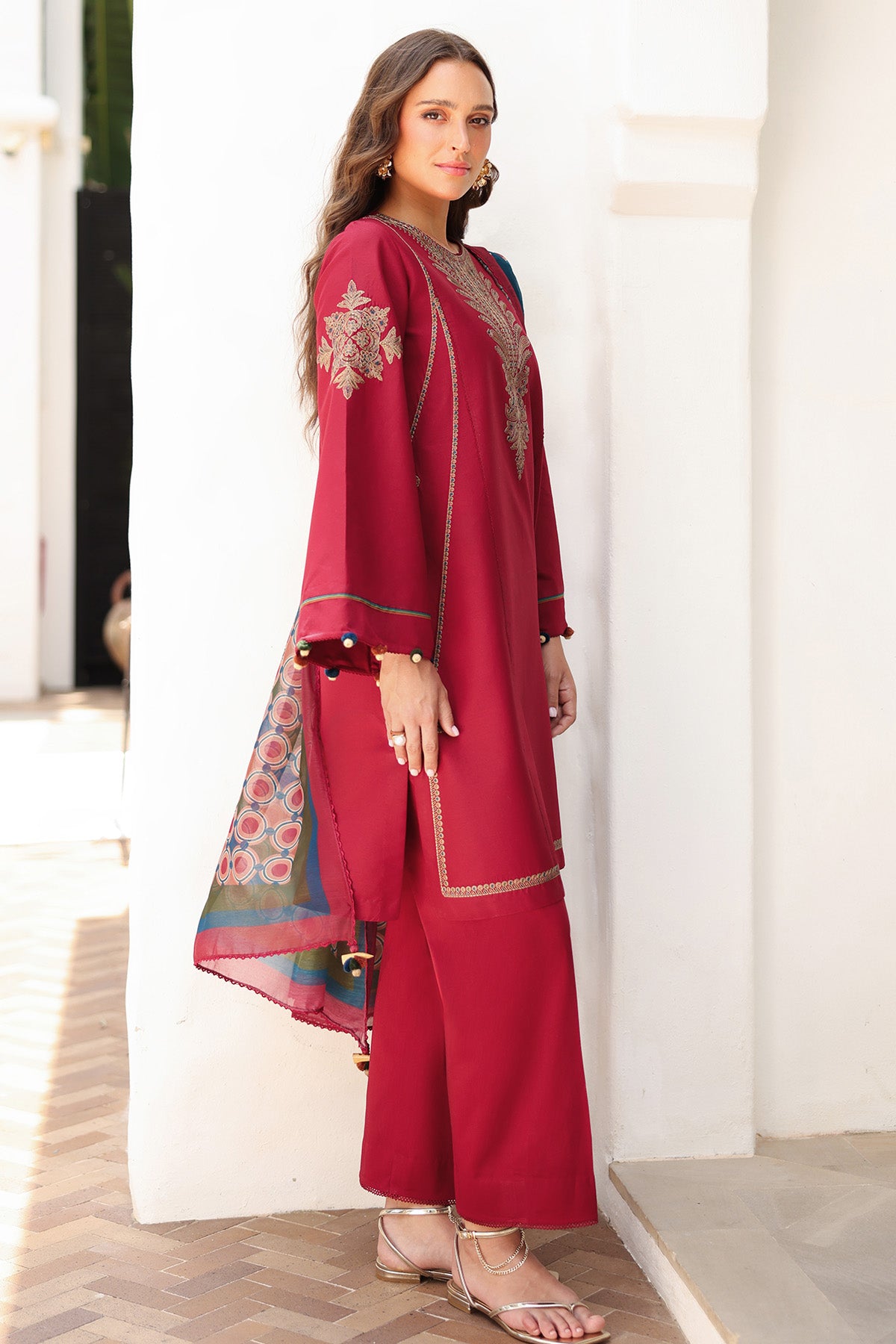 EMBROIDERED LAWN RTW-1236