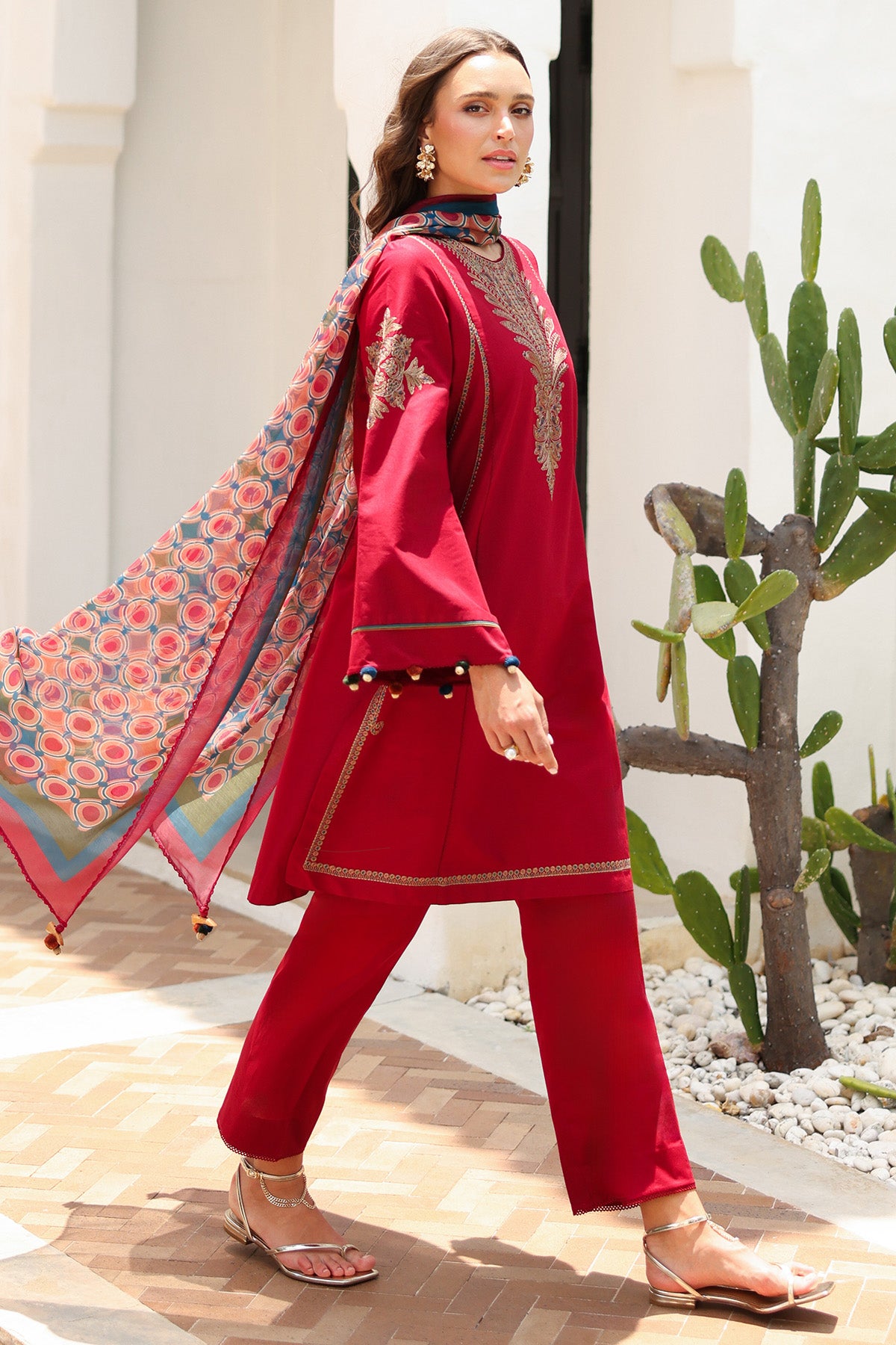 EMBROIDERED LAWN RTW-1236