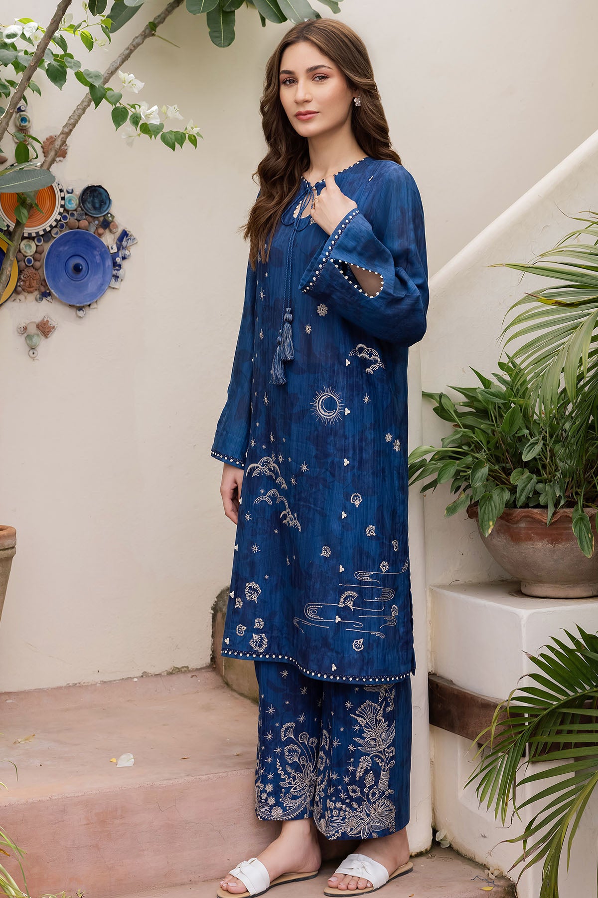 Embroidered Slub Khaddar RTW-1002