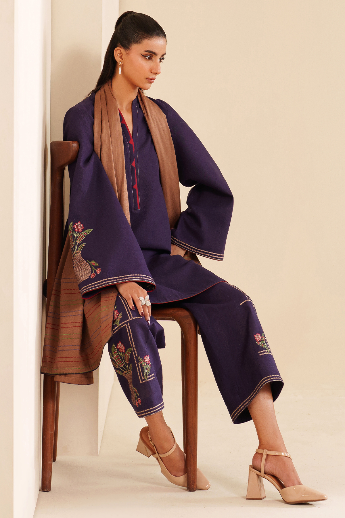 Embroidered Khaddar RTW-1263