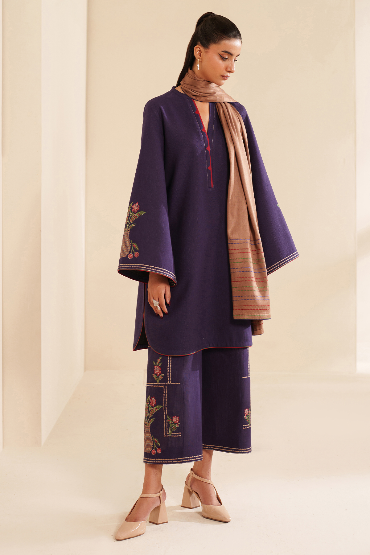 Embroidered Khaddar RTW-1263