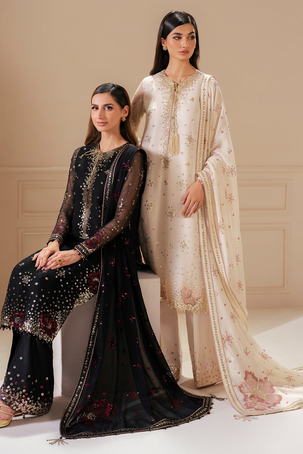 EMBROIDERED CHIFFON UC-3069