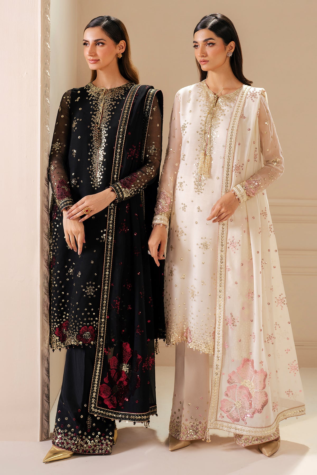 EMBROIDERED CHIFFON UC-3070