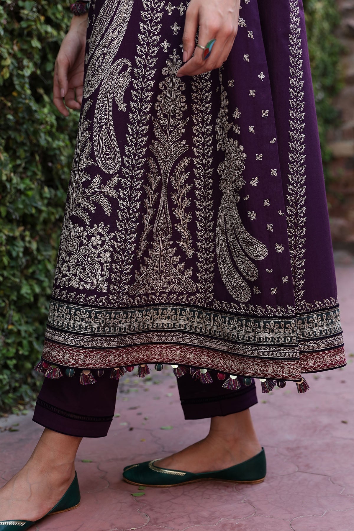 EMBROIDERED SLUB KHADDAR-DW23-D4