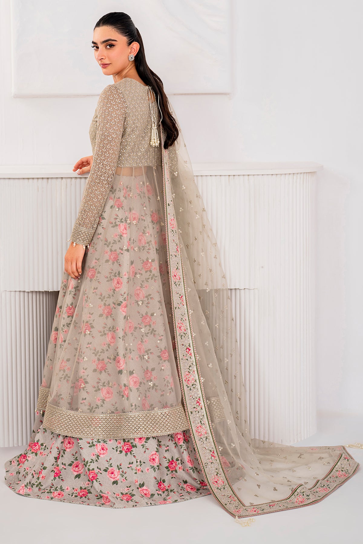 EMBROIDERED CHIFFON UC-3059