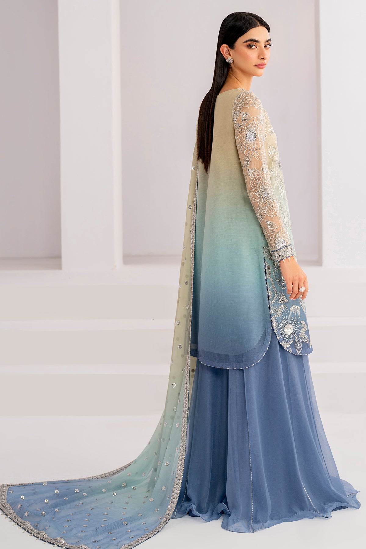 EMBROIDERED CHIFFON UC-3052