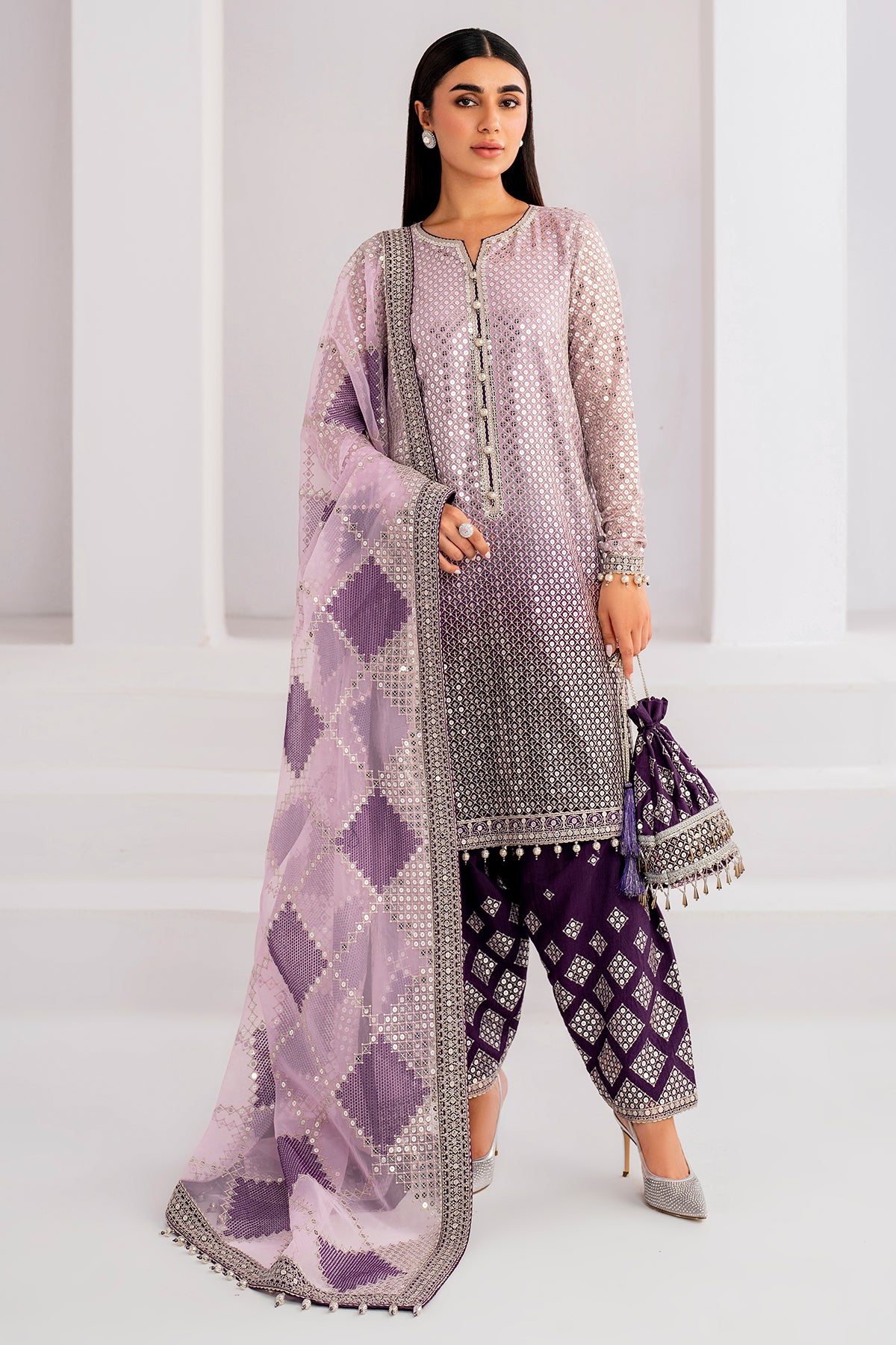 EMBROIDERED CHIFFON UC-3056