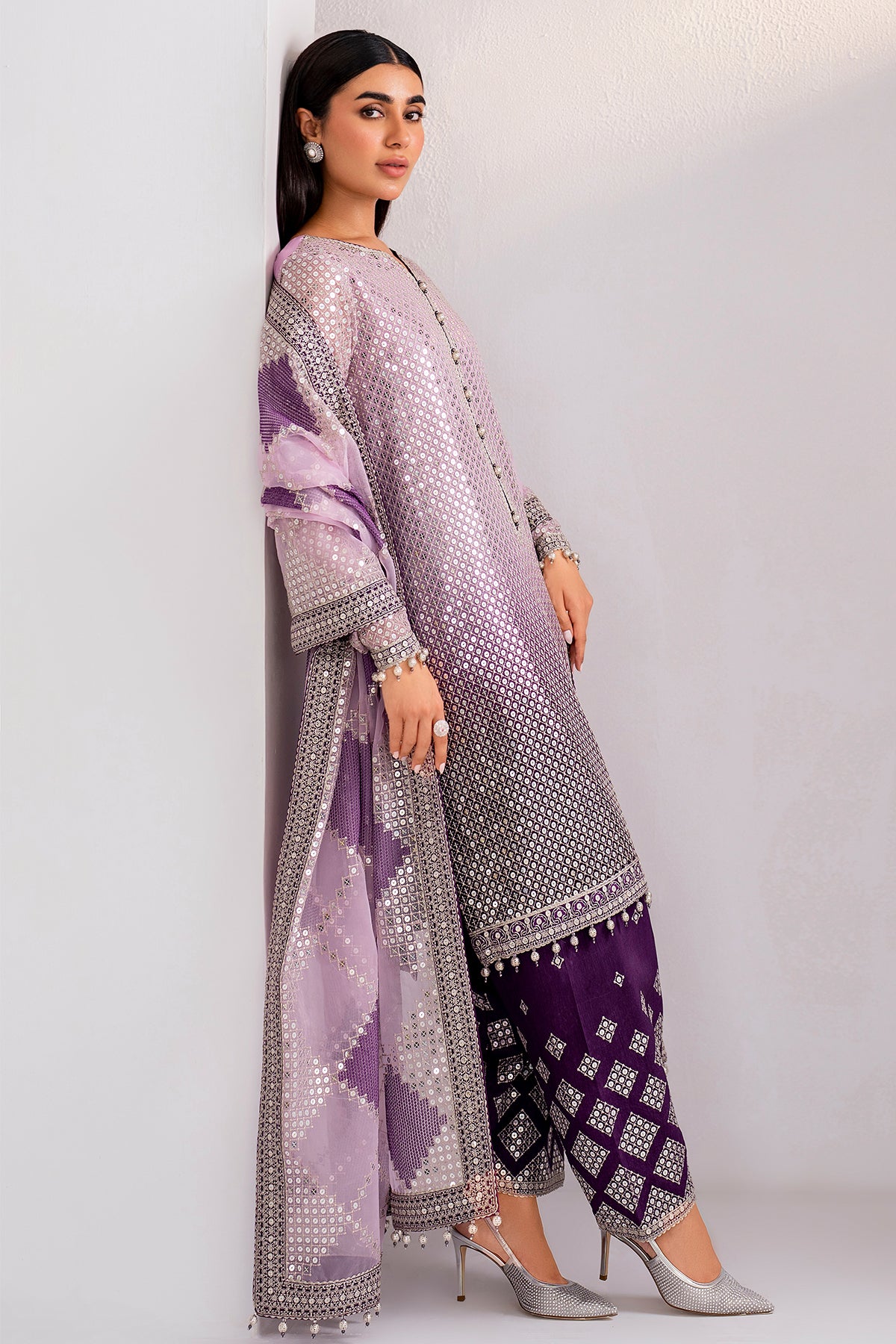 EMBROIDERED CHIFFON UC-3056